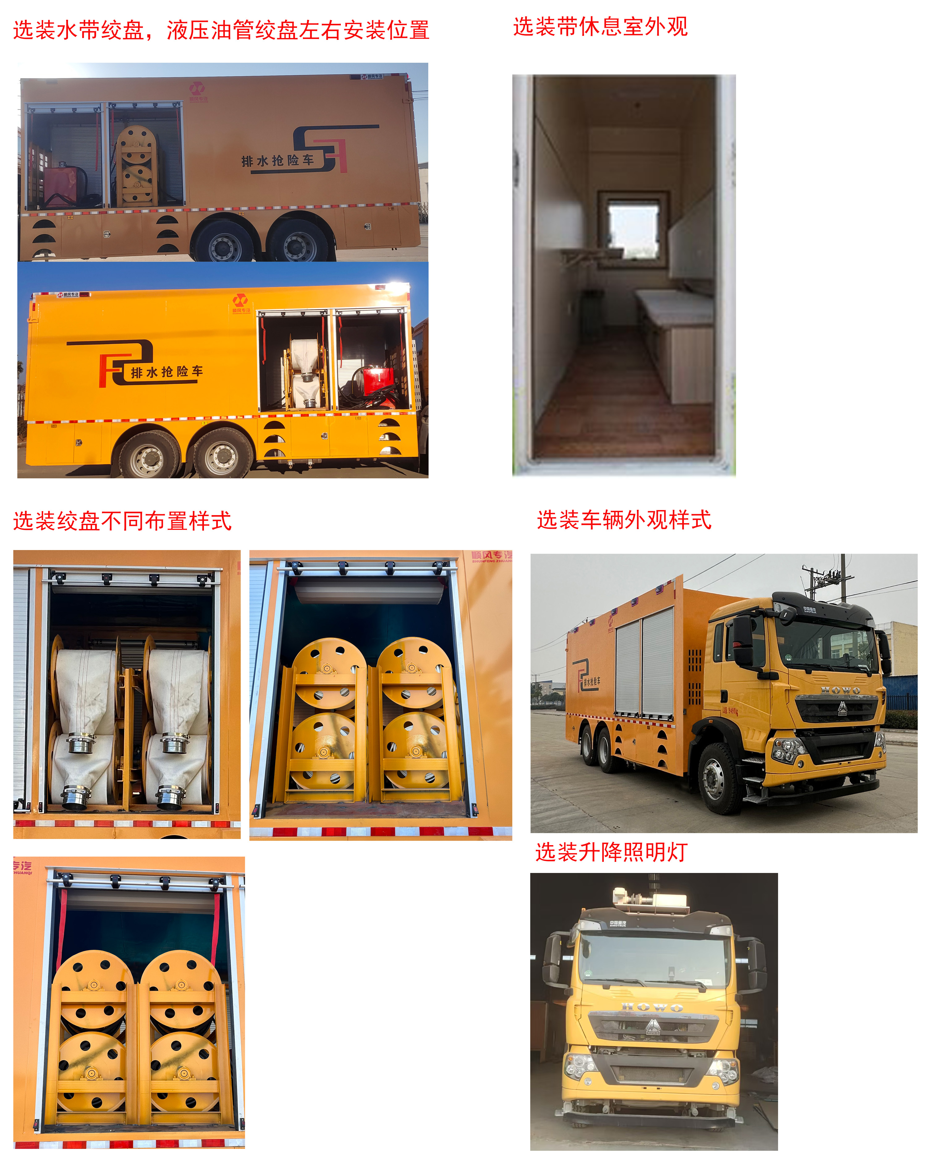 重汽豪沃大流量排水搶險車